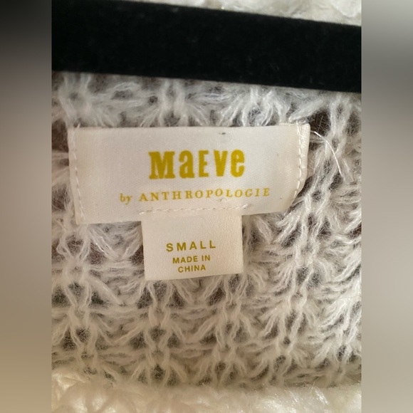 ANTHROPOLOGIE MAEVE Dionne bell sleeve sweater ivory size small - Picture 7 of 11